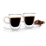 Set 2 cești cu perete dublu Vialli Design Amo Espresso, 50 ml