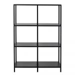 Bibliotecă neagră din metal 80x114 cm Valde – Bloomingville