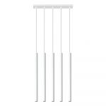 Lustră Nice Lamps Fideus, lungime 45 cm, alb