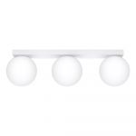 Plafonieră albă cu abajur din sticlă ø 12 cm Umerta – Nice Lamps