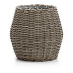 Ghiveci din ratan artificial pentru grădină Bonami Essentials Grande Fiore, natural