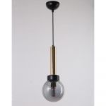 Lustră cu abajur din sticlă ø 15 cm Cota – Squid Lighting