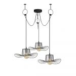Lustră de 3 becuri Opviq lights Tel Hat, negru