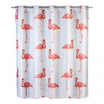 Perdea duș anti mucegai Wenko Flamingo, 180 x 200 cm