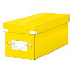 Cutie de depozitare galbenă din carton cu capac 14x35x14 cm Click&Store – Leitz