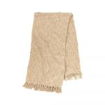 Cuvertură bej din bumbac pentru pat dublu 250x260 cm Sahara - Tiseco Home Studio