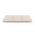 Canapea crem cu tapițerie din catifea 240 cm Jodie – Micadoni Home