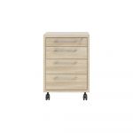 Dulap cu aspect de lemn de stejar cu încuietoare 48x68 cm Prima – Tvilum