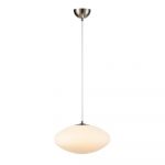 Lustră albă cu abajur din sticlă ø 38 cm Locus – Markslöjd