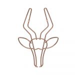 Cuier de perete în formă de gazelă Metaltex, lățime 30 cm