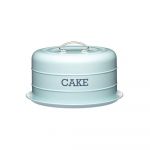 Cutie metalică pentru prăjituri Kitchen Craft Nostalgia, ⌀ 28,5 cm, albastru