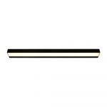 Aplică de perete negru-mat LED (lungime 90 cm) Rocco – Trio