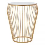 Măsuță auxiliară rotundă cu blat din sticlă ø 45 cm Avantis – Premier Housewares