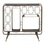 Dulap vinotecă alămiu din metal număr sticle 6, 87x80.5 cm Capo - BePureHome