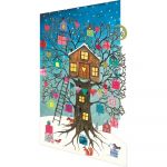 Felicitări 5 buc. cu model de Crăciun Treehouse – Roger la Borde