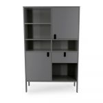 Bibliotecă Tenzo Uno, înălțime 176 cm, gri