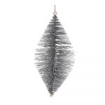 Decorațiune suspendată Dakls, lungime 24 cm, argintiu