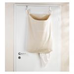 Coș de rufe suspendat Door Laundry, bej, 65 l