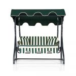 Balansoar de grădină verde din metal Morus – Floriane Garden