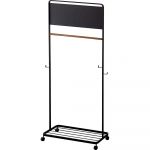 Cuier pentru copii negru cu roți din metal Tower – YAMAZAKI