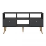Comodă TV gri antracit 117x61 cm Bodo – Tvilum