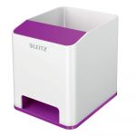 Suport de creioane Leitz WOW, alb-violet