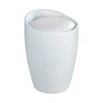 Coș de rufe /taburet Wenko Candy, 20 l, alb