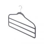 Set 2 umerașe pantaloni Domopak Velvet Hangers, gri
