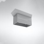 Plafonieră gri cu abajur din metal 10x20 cm Lorum – Nice Lamps