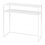 Masă consolă albă din metal 35x85 cm Fera – Blomus
