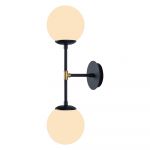 Aplică de perete Squid Lighting Kruva, lungime 58 cm, negru