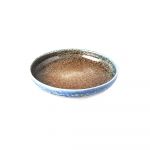Farfurie din ceramică cu margine înaltă MIJ Earth & Sky, ø 22 cm, bej - albastru