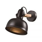 Aplică de perete neagră din metal Reno – Candellux Lighting