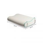 Pernă anatomică cu umplutură de spumă cu memorie 40x60 cm – Mila Home