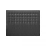 Tăblie pentru pat cu tapițerie de catifea Windsor & Co Sofas Apollo, 160 x 120 cm, gri închis