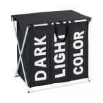 Coș de rufe Wenko Trio, 118 l, negru
