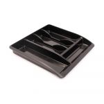 Organizator pentru tacâmuri Addis Classic, 40 x 38,5 cm, negru