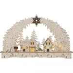 Decorațiune luminoasă maro deschis de Crăciun Bamberg – Star Trading