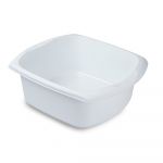 Lighean rectangular din plastic Addis, 38 x 32 x 14 cm, alb