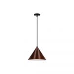 Lustră maro închis cu abajur din metal ø 25 cm Dunca – Candellux Lighting