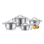 Set de vase pentru gătit 8 buc. din oțel inoxidabil Harmony – Tescoma