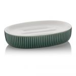 Săpunieră din ceramică Kela Ava, verde