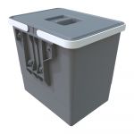 Coș de gunoi din plastic încorporat 15 l Easy - Elletipi