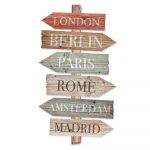 Semn 30x50 cm Cities – Really Nice Things