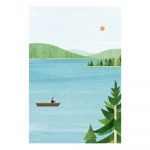 Poster 30x40 cm Lake - Travelposter