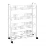 Raft mobil din metal alb 23x84 cm - Metaltex