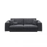 Canapea extensibilă devichy Rothe, 256 cm, gri închis