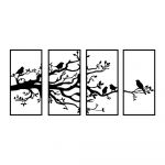 Decorațiune de perete din metal 34x70 cm Branch – Wallity
