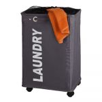 Coș de rufe Wenko Quadro, gri, 79,2 l