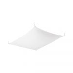 Plafonieră albă cu abajur textil 80x105 cm Viva – Nice Lamps